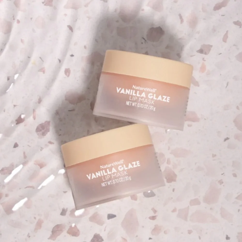 NatureWell Vanilla Glaze Hydrating Lip Mask 2-Pack , New in Box